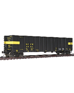 Walthers Mainline 50' 910-60704 Coal Gondola Detroit Edison (black, yellow Rotary End Stripes)