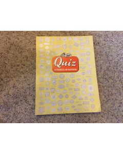 QUIZ ON RAILROADS AND RAILROADING TRAIN TRAINS VINTAGE PAMPHLET Booklet 1951 8th edition