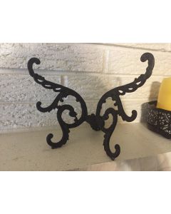Primitive Antique Cast Iron Butterfly Bracket Or Ornament