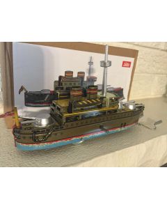 Battleship Espana Clockwork Wind Up Engine reproduction of the charming European tin toys of the 1920's and 1930's NIB  DL