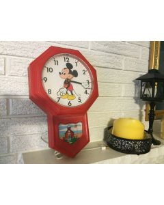 Vintage Walt Disney Electric Mickey Mouse Wall Clock Welby by Elgin