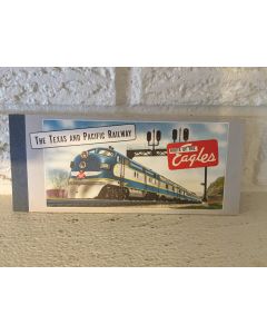 1950's THE TEXAS & PACIFIC RAILWAY UNUSED MINT TICKET BOOKLET 