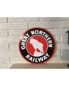 Great Northern Railway Logo Heavy Steel Sign Size 14" New DL