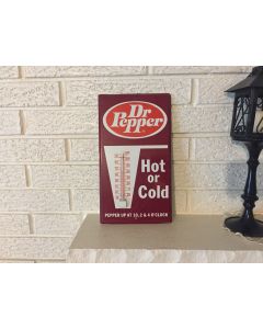 ***Sorry Sold*** Antique Vintage Dr. Pepper Metal Thermometer Advertising sign Works Very good Condition