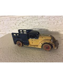 RARE vintage Arcade # 2780 cast iron Pontiac stake truck with separate nickle plated grill 