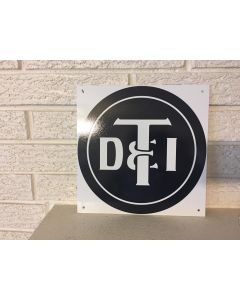 DT&I Detroit Toledo Ironton Railroad Logo Aluminum Sign New 9.75" DL