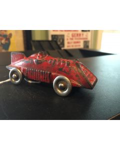 HUBLEY CAST IRON TOY RACE CAR with METAL WHEELS 
