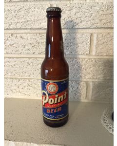 VINTAGE POINT SPECIAL BEER AMBER BROWN GLASS BOTTLE STEVENS POINT BREWERY, WISCONSIN 