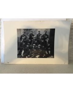 Baseball Team Picture "H" Turn of the Century 6 5/8" x 10.25"