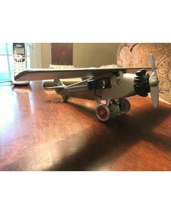 ***Sorry sold*** Rare Hubley 12.5" wingspan monocoupe cast iron Toy airplane with rotating prop