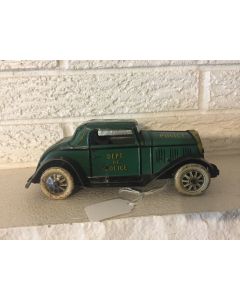 ***Sorry sold*** Rare Antique Marx Dept. of Police Car Tin Litho Siren Friction Motor Car Auto