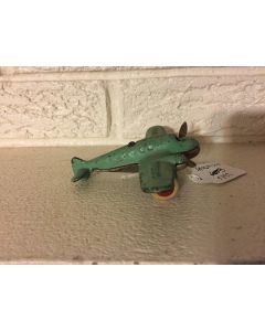(Sorry Sold)  Rare Arcade Cast Iron United Boeing Toy Airplane Twin Props AMC 361 c1930 Green