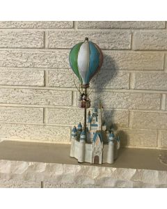 ***Sorry Sold***Rare Disney Mickey Mouse Hot Air Balloon Over the Magic Kingdom Music Box