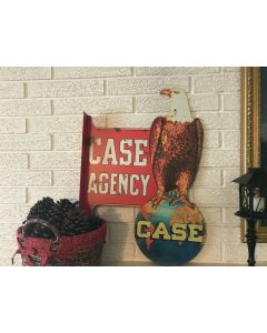 Reproduction Case Agency Eagle Laser Cut Out DS Flanged Sign Old Abe the Eagle DL