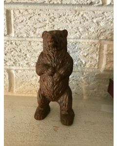 ***Sorry sold*** Antique Vintage Cast Iron Bank Standing Bear Coin Bank by John Harper Ltd