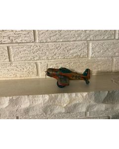 ***Sorry Sold***Rare1950s Bandai Japan Toy US F-80 fighter tin litho Airplane 7.5" Wingspan