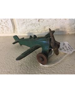 (Sorry Sold)  Vintage Antique All Original Hubley Air Ford Cast Iron Metal Toy Wingspan 3.75"