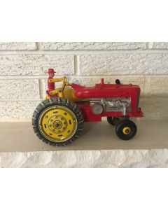 ***Sorry Sold *** Large 10" Vintage 1950 Marx Reversible Diesel Electric Tractor Tin Litho Plastic