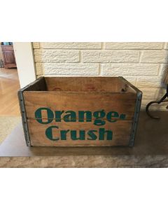 ***Sorry Sold*** Vintage 1966 Orange Crush pop Soda Wooden Crate red arrow Beverages Detroit MI