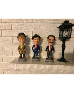 ***Sorry sold*** C1995 Lot of 3 Marx Brothers Bobbleheads Nodders Matching Set S.A.M. Inc.