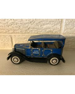 ***SorrySold*** VINTAGE TIN LITHO Friction FORD OLD FASHIONED CITY POLICE CAR toy Bandai japan