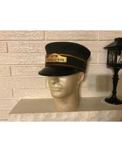 ***Sorry Sold*** GRAND TRUNK WESTERN GTW RAILROAD CONDUCTOR HAT FINE ANTIQUE W/ HAT BADGE