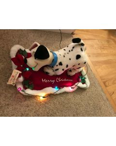 ***Sorry Sold*** C1997 DISNEY'S 101 DALMATIANS "DIPSTICK " ANIMATED Puppy W LIGHTS Box CHRISTMAS