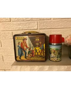 ***Sorry Sold ***Rare CHUCK CONNORS COWBOY Rifleman VINTAGE METAL TV LUNCHBOX w THERMOS C1960