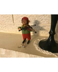 ***SORRY SOLD*** VINTAGE SCHUCO WIND UP TIN TOY Monkey VIOLINIST GERMANY EXC COND