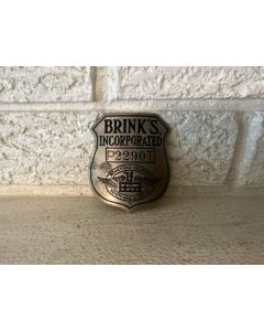 ***Sorry Sold***  Vintage Brink's Brinks Incorporated Security Badge  DL