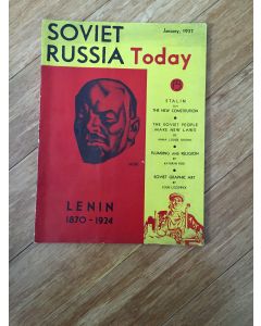 Soviet Russia Today Magazine Lenin 1870-1924 January 1937 pp34 Vol 5  No.11