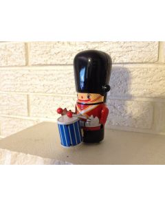Clockwork Tin Litho Toy Soldier Drummer He Plays His Drum while Marching New DL
