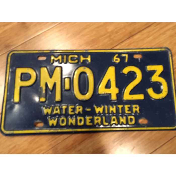 michigan license plates by year