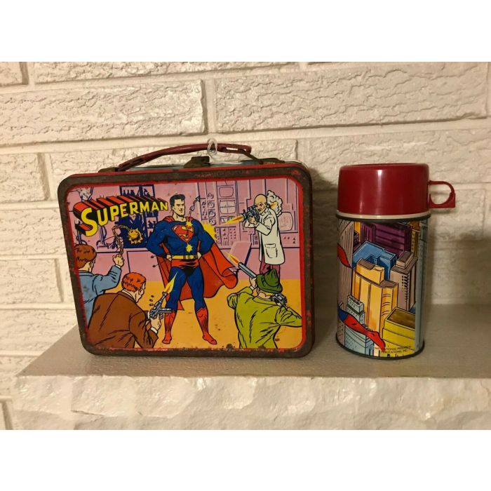 vintage superman lunch box