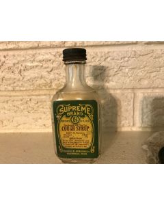 ***SORRY SOLD*** Antique Supreme Cough Syrup Horehound and Pine Tar Chloroform Northville Labs MI