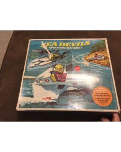 ***Sorry Sold***RARE Vintage 1969 SEA DEVILS OPERATION: SEA QUEST PLAY SET MATTEL W BOX  
