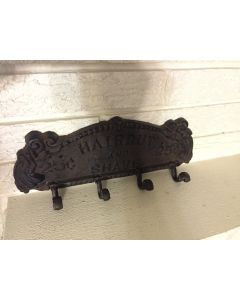 HAircut and Shave Sign 25 cents CAst Iron 13 x 5.25 x 3"