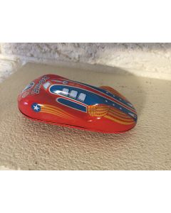 Schylling Red Rocket Friction Racer friction powered engine with racing sound!    DL 